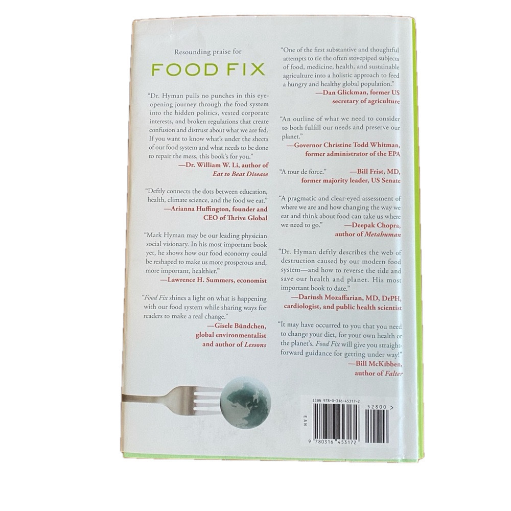 Hardcover HC Food Fix by Dr. Mark Hyman - Picture 2 of 4